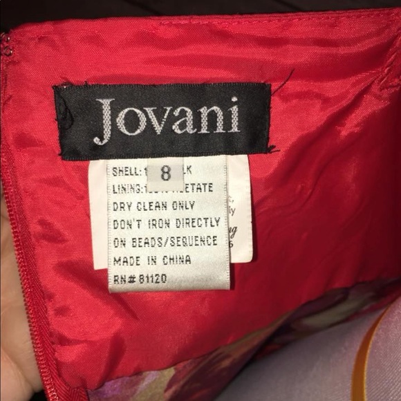 Jovani Long Floral Prom Dress **Free Shipping** - Picture 4 of 4